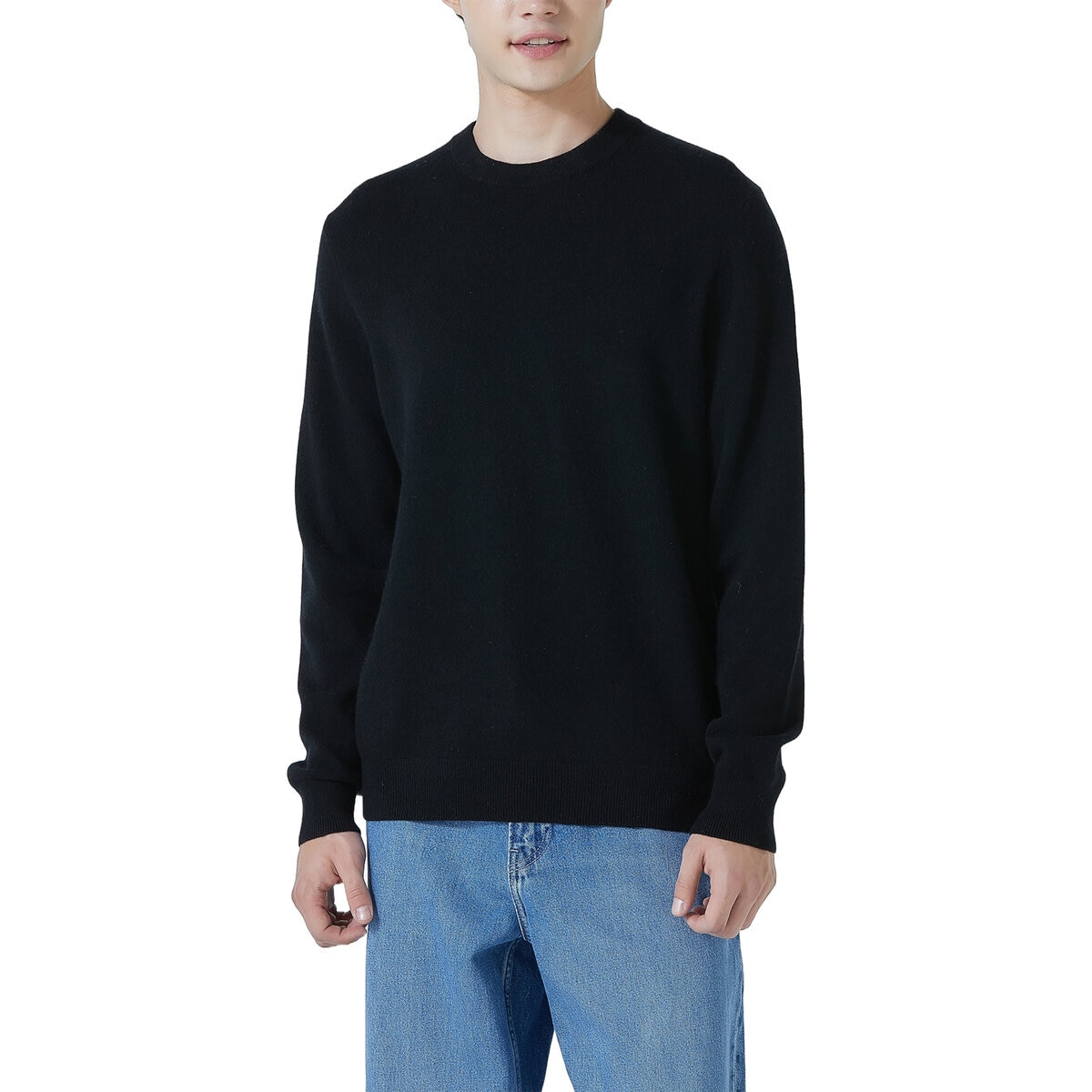 LYDIAVINE メンズ カシミヤ セーター ブラック L