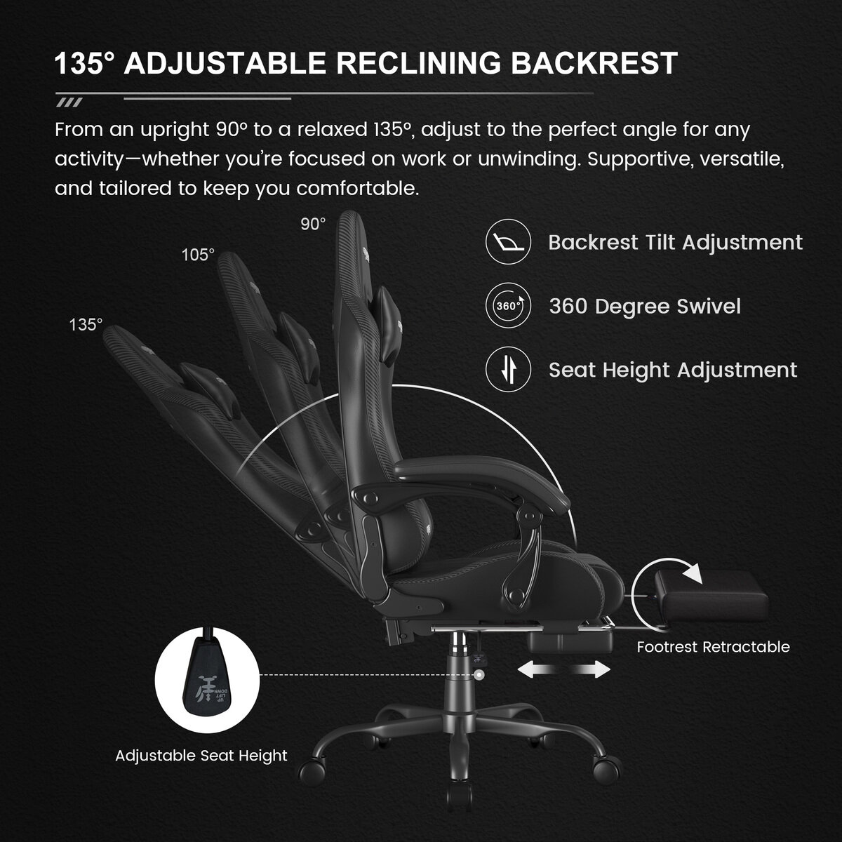 GTRACING エルゴノミックゲーミングチェア