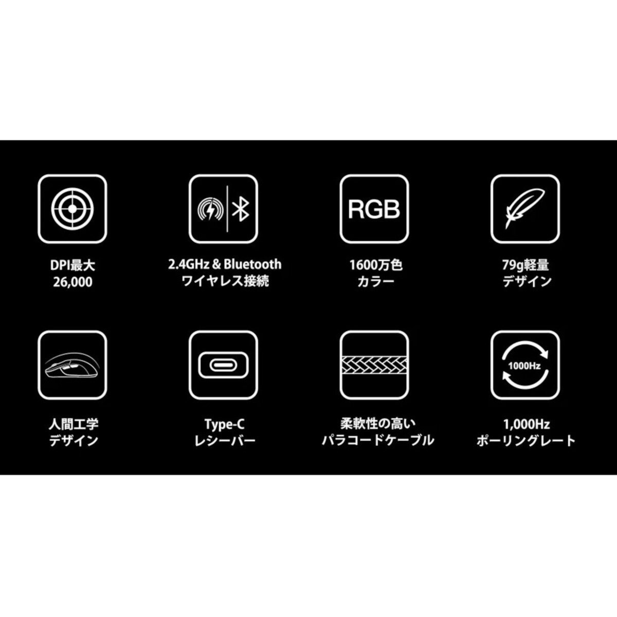 Keychron / M3 ワイヤレスマウス / ブラック