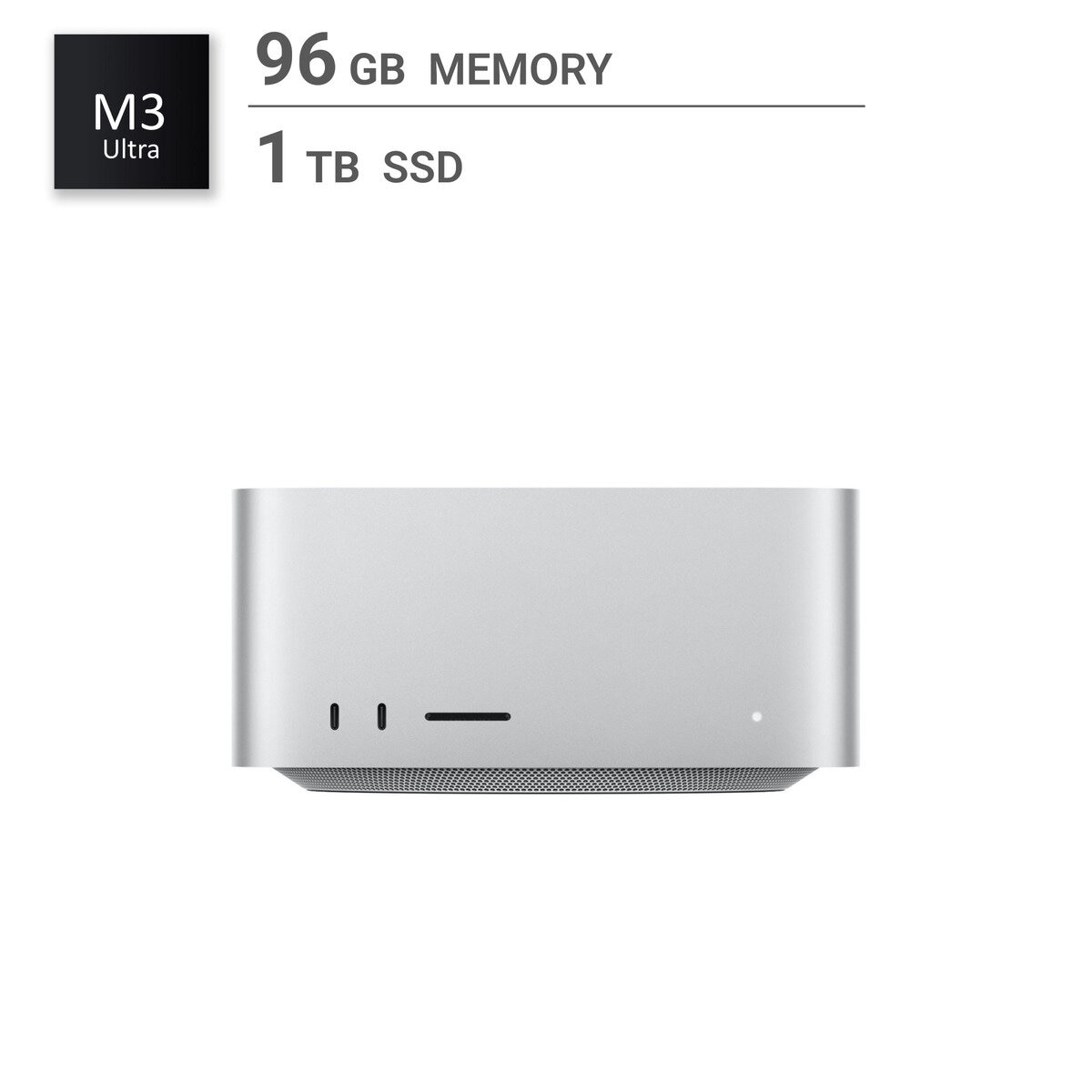 Apple/Mac Studio 28コアCPU/60コアGPU/Apple M3 Ultraチップ/ 96GB/1TB SSD