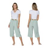 アドベント レディース バミューダ パンツ 2枚組 ライトグリーン M