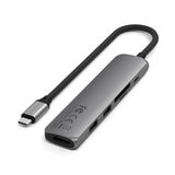 Satechi 6-in1 USB-C スリムマルチポートアダプター スペースグレー