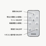 UZUKAZE mini シーリングファンライト ライトウッド FCE-232NA