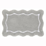 RIVIERA HOME マイクロファイバー バスマット 53cm x 86cm ライトグレー