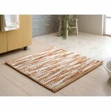 インド手織り バスマット フロー 60x60cm 2枚セット
