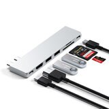 Satechi Macbook 変換アダプタ ドッキングステーション シルバー
