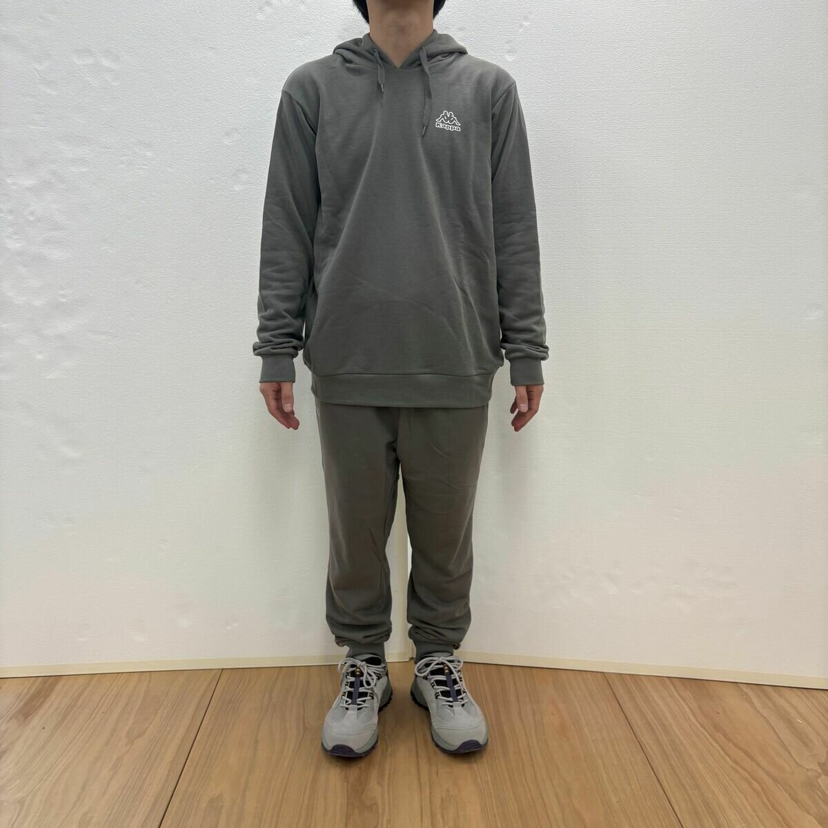 カッパ メンズ フーディー / グレー / L