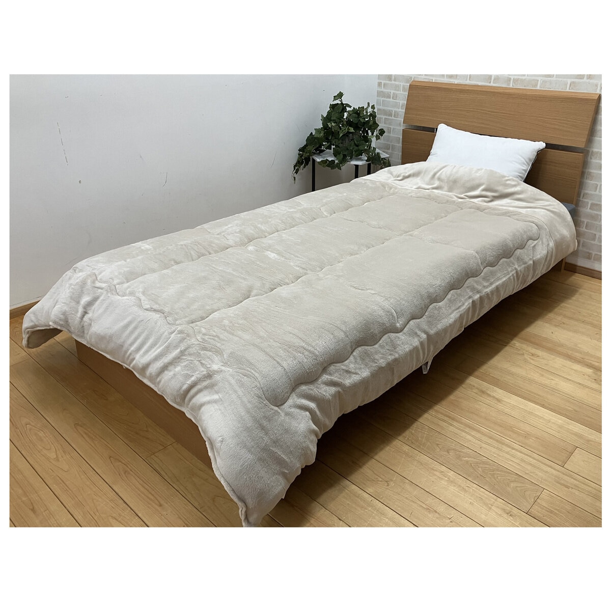 昭和西川 フランネルボア掛け布団 150cm x 200cm ベージュ | Costco Japan