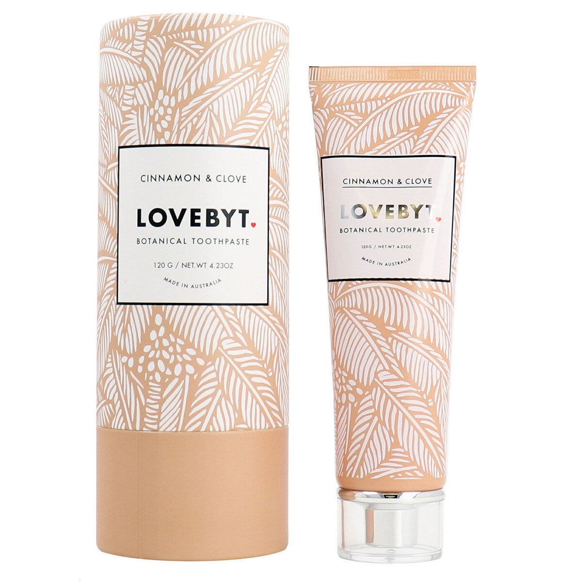 LOVEBYT ナチュラル歯みがき粉 120 g シナモン & クローブ