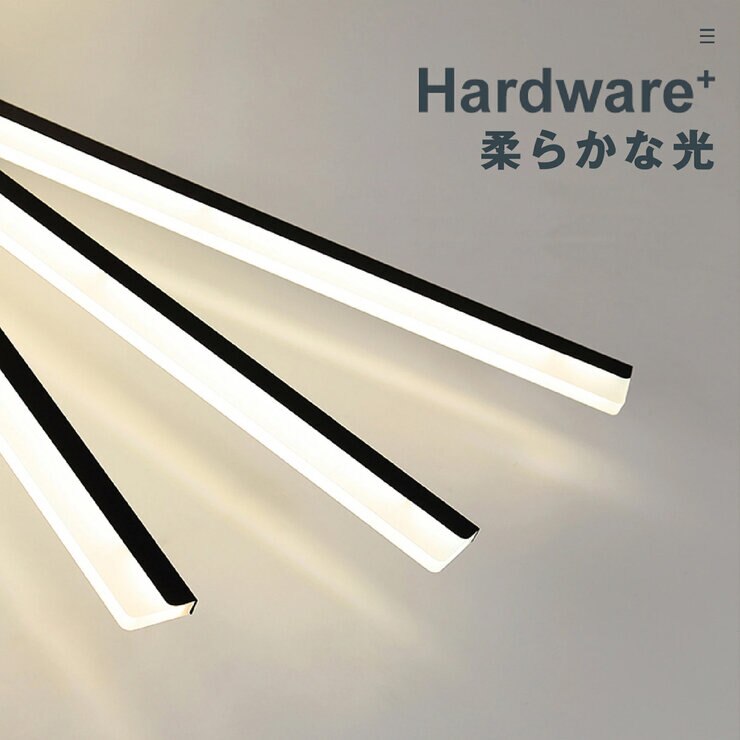 7Life ロング型 シャンデリアライト 黒 5B 暖黄色