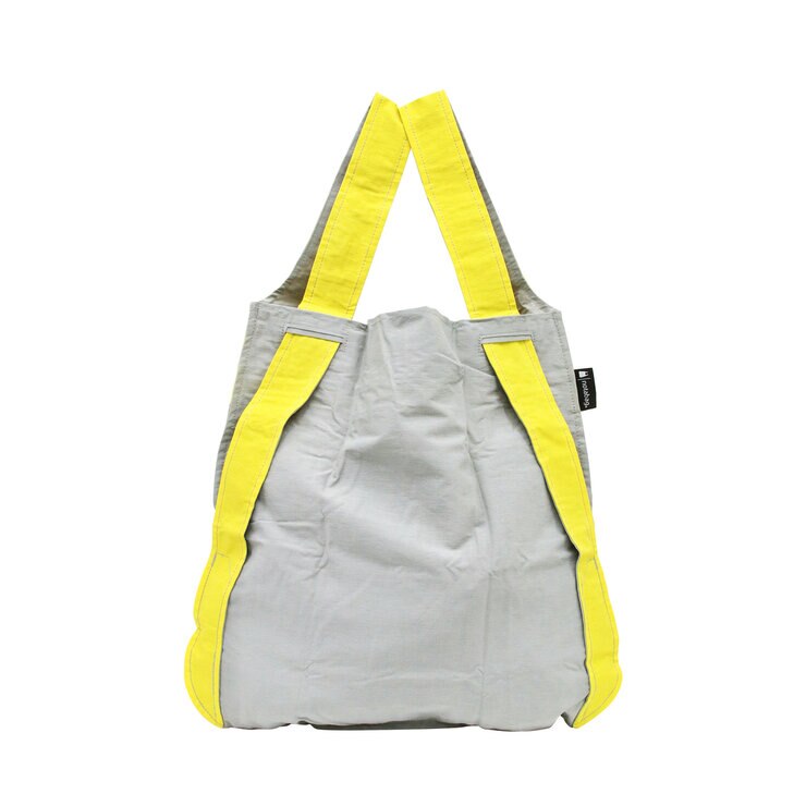 ノットアバッグ バッグ&バックパック(エコバッグ) グレー/イエロー ノットアバッグ バッグ&バックパック(エコバッグ) グレー/イエロー