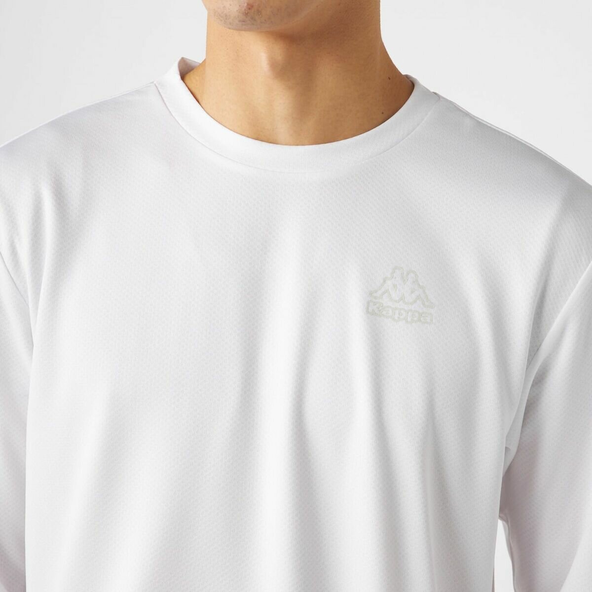 カッパ メンズ 長袖Tシャツ / ホワイト / LL