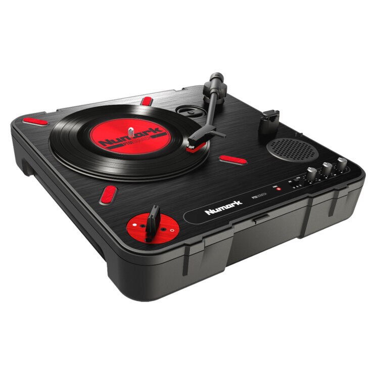 Numark DJスイッチ付ポータブルターンテーブル PT01 Scratch Numark DJスイッチ付ポータブルターンテーブル PT01 Scratch