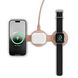Satechi OntheGo 3-in -1 ワイヤレスチャージャー / デザートローズ Satechi OntheGo 3-in -1 ワイヤレスチャージャー / デザートローズ