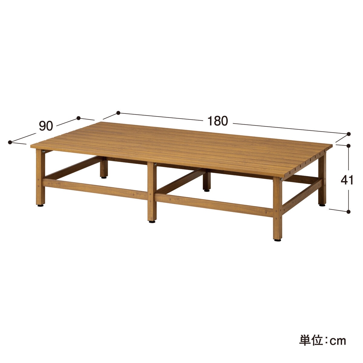 タカショー 美ウッドデッキ 90X180cm BEW-D918NW ナチュラルウッド