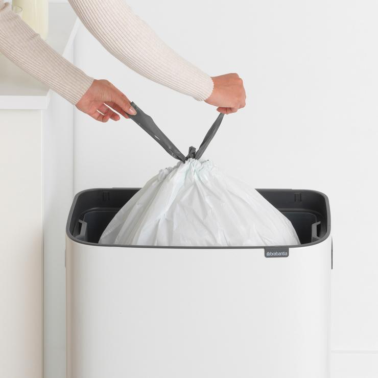 ブラバンシア Boタッチビン 60L タッチ式ごみ箱 ホワイト 223006