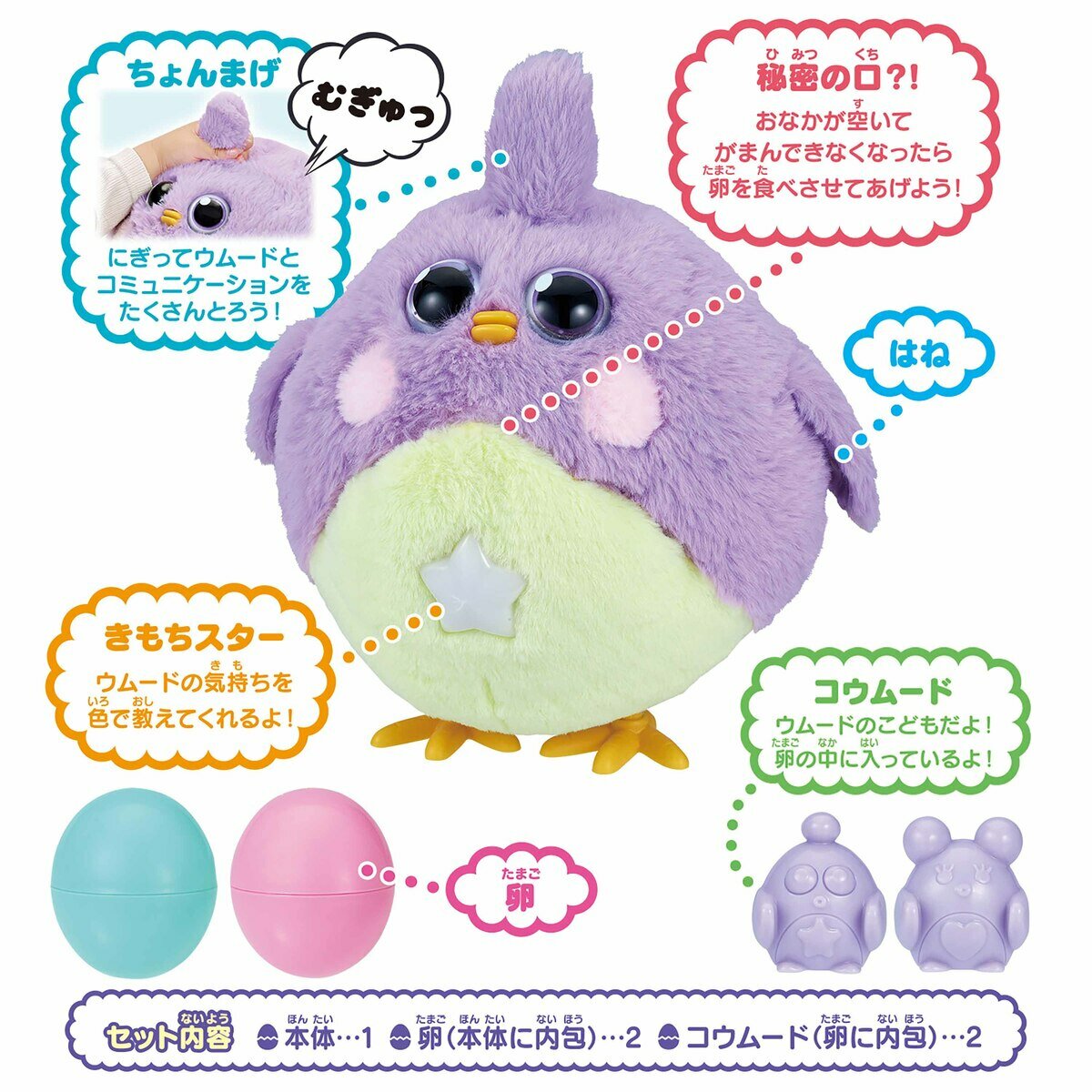 むぎゅむぎゅポン！たまごをウムード パープルver. | Costco Japan