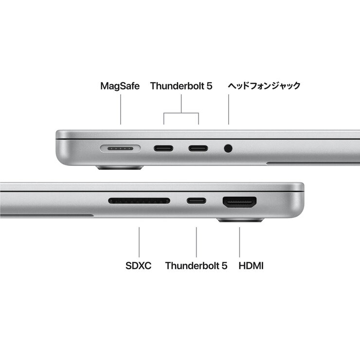 Apple/MacBook Pro 14インチ/18コアCPU/ 32コアGPU/M5 Maxチップ /36GB/2TB SSD-シルバー