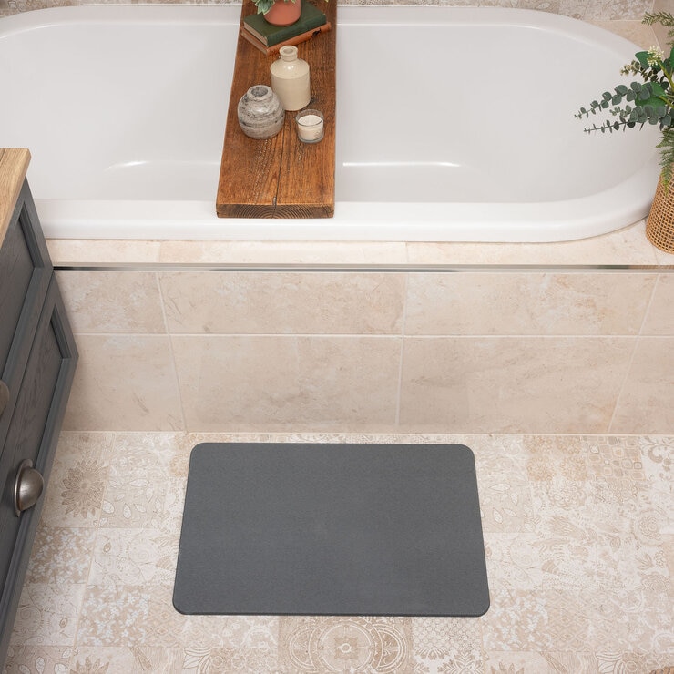 ADDIS 珪藻土バスマット 60cm x 39cm x 0.9cm