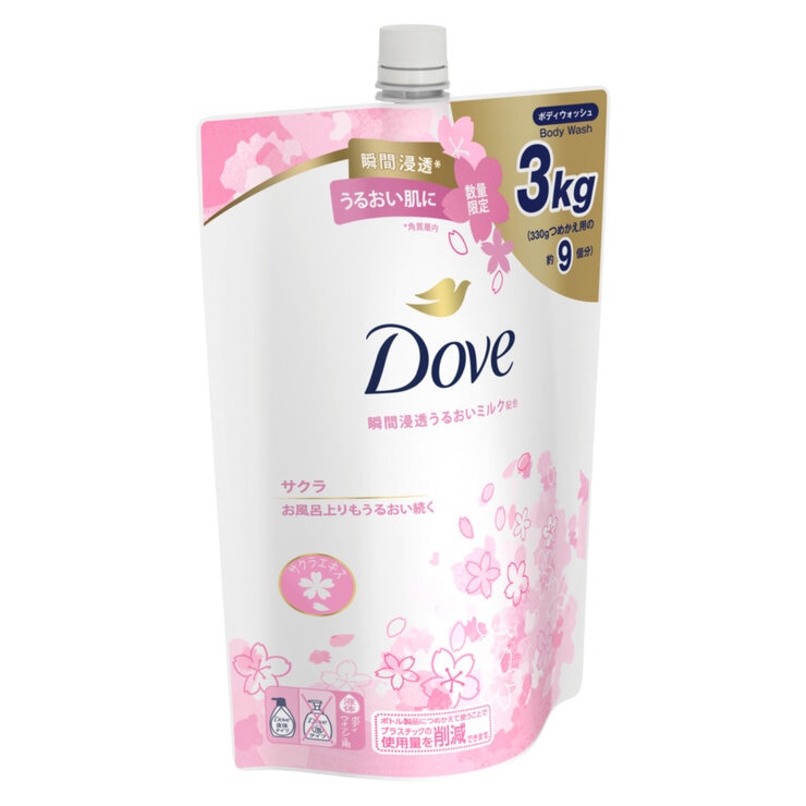 Dove (ダヴ) ボディウォッシュ さくら 詰替え用3㎏ Dove (ダヴ) ボディウォッシュ さくら 詰替え用3㎏