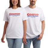 カークランドシグネチャー ユニセックス コストコ ロゴ Tシャツ ホワイト L/XL