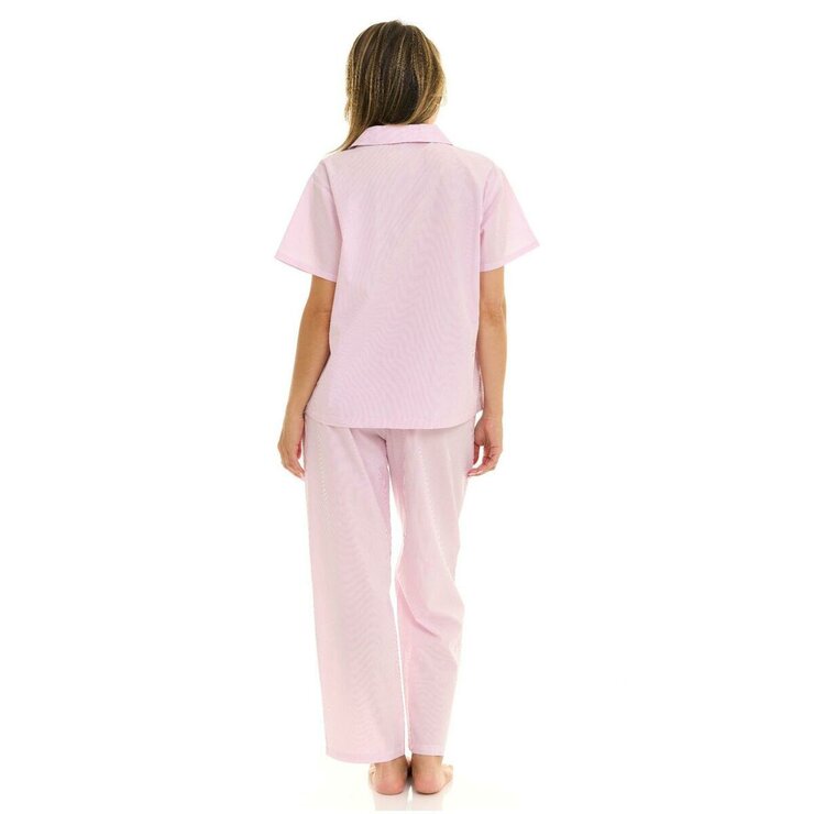 キース へリング レディース パジャマ ピンク ストライプ XL