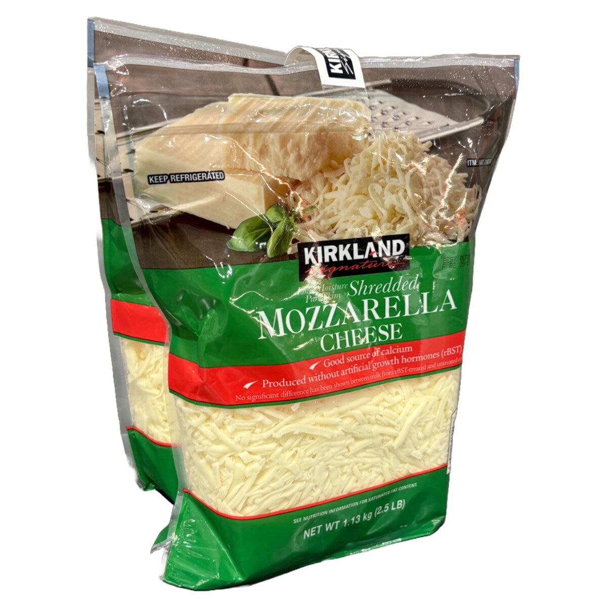 カークランドシグネチャー モッツアレラシュレッド 1.13kg x 2