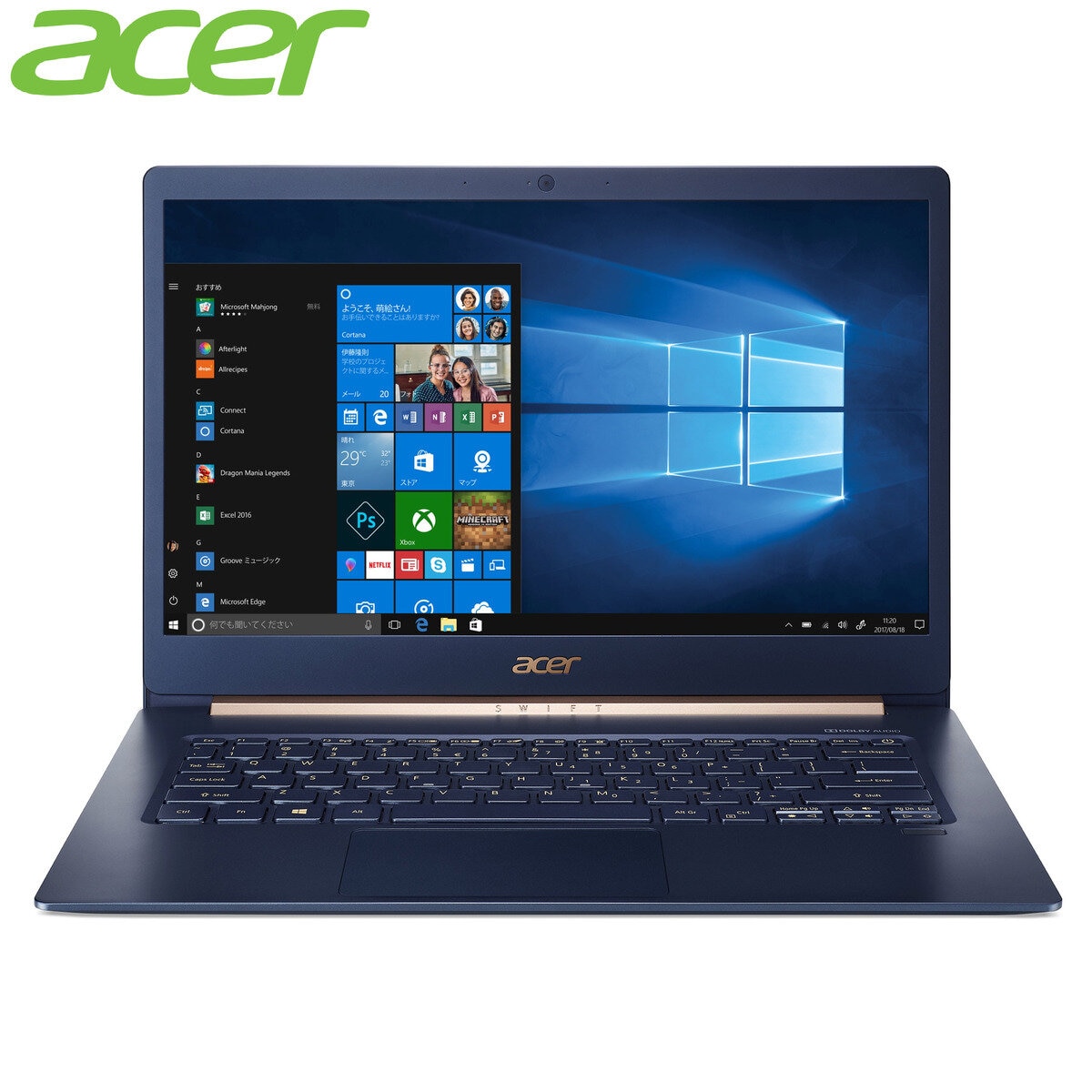 acer Swift5 14インチノートPC SF514-53T-H58Y/B