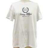トミーヒルフィガー レディース フラッグ 半袖Tシャツ ホワイト L