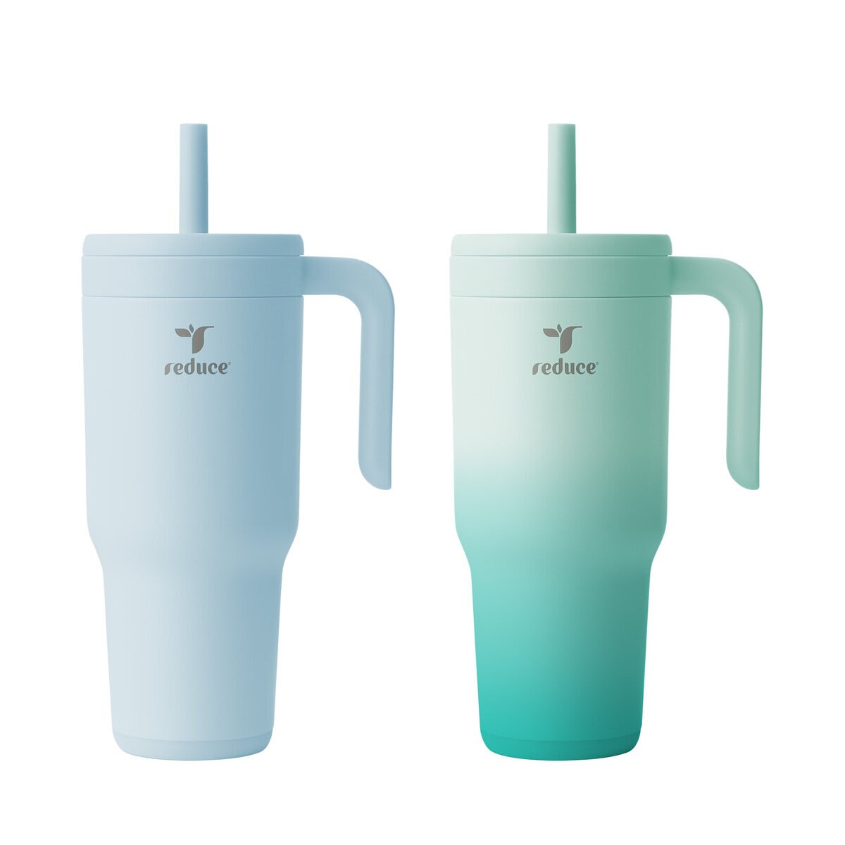 リデュース チラー ハンドル タンブラー 2個 ライトブルー/ライトグリーン