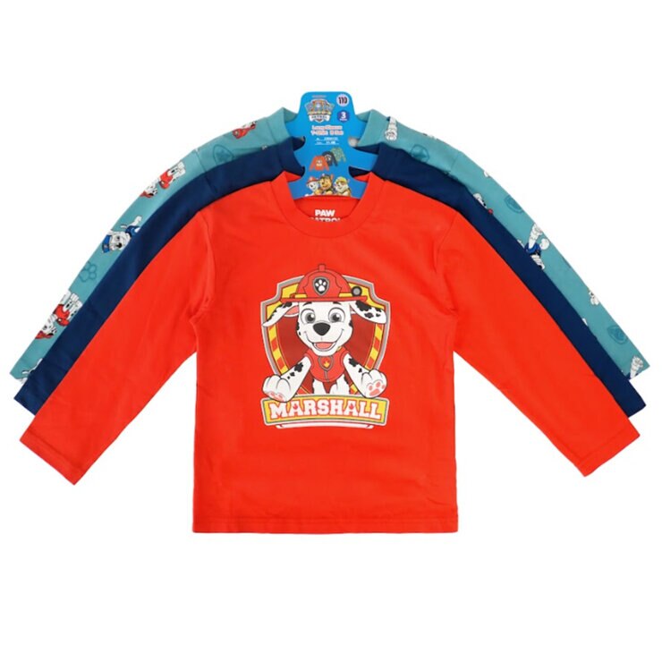パウ・パトロール キッズ 長袖Tシャツ 3枚組 B 120cm パウ・パトロール キッズ 長袖Tシャツ 3枚組 B 120cm