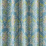 Design Life Floride ドレープカーテン 100 x 200 cm ミックスブーケブルー