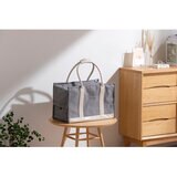 キャンバス トート キャリー L サイズ グレー