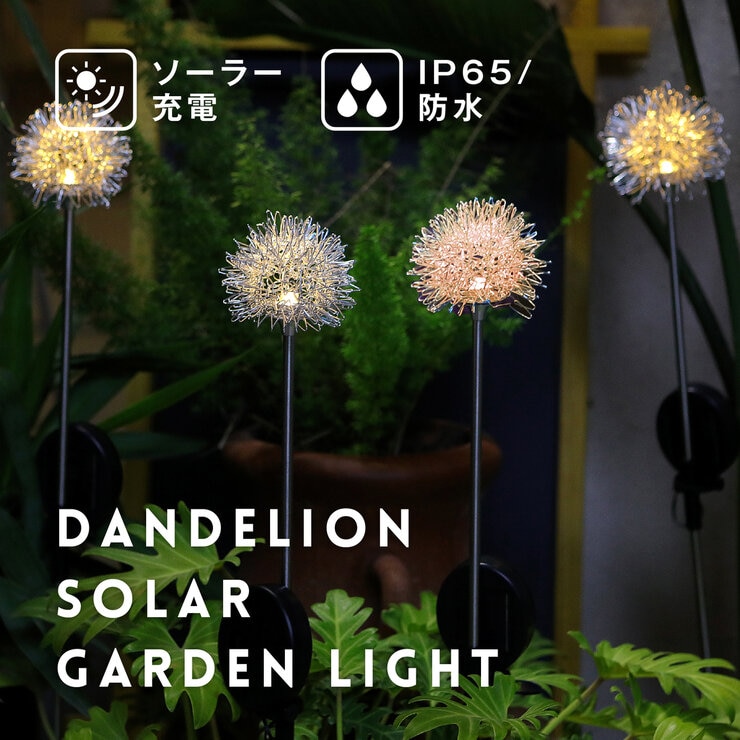 7Life LEDソーラーガーデンライト タンポポ 4個セット | Costco Japan