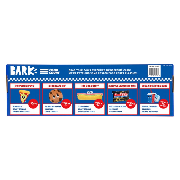 Bark コストコフードコート ペットトイ 6個セット