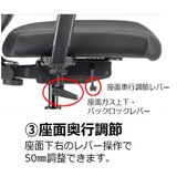 ドーフィン トゥーシンクチェア 肘なし ブラック ドーフィン トゥーシンクチェア 肘なし ブラック