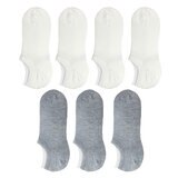 ココピタ スニーカーソックス 7足組 ホワイト/グレー 25-27cm