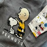 スヌーピー キッズ 長袖 2枚組 / チャコール x ホワイト 120cm スヌーピー キッズ 長袖 2枚組 / チャコール x ホワイト 120cm