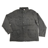 ヘインズ BIG SIZE ストレッチデニムカバーオール / ブラック / 5L ヘインズ BIG SIZE ストレッチデニムカバーオール / ブラック / 5L