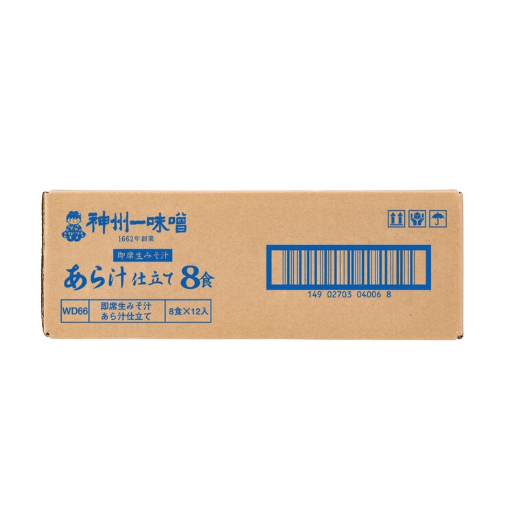 神州一味噌 あら汁仕立て 8食 x 12
