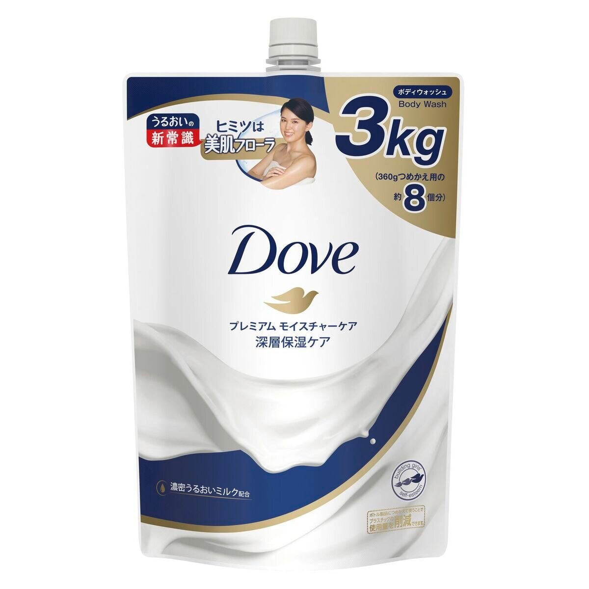 Dove (ダヴ) ボディウォッシュ プレミアム モイスチャーケア 詰替え用 3kg Costco Japan