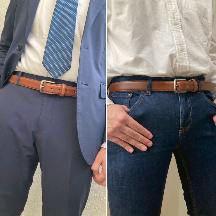 エドウイン フェザーベルト メンズ ブラウン