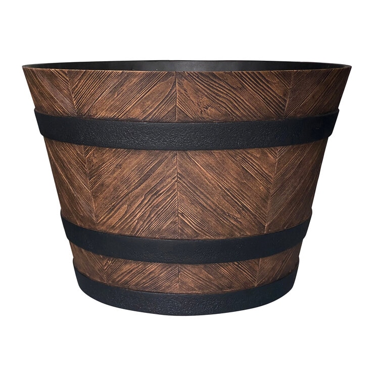 Chevron バレルプランター 56.5 x 56.5 x 37.6 cm Chevron バレルプランター 56.5 x 56.5 x 37.6 cm