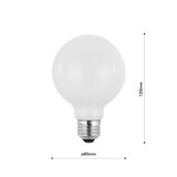 EGLO（エグロ）LED電球 G80 E26 電球色ミルキー700ルーメン 204664J