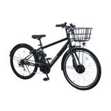 PELTECH 27.5インチ 電動アシストクロスバイク TDA-207ZP-12Ah バッテリー ブラック