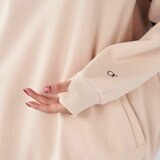 オーシャンパシフィック レディース ハーフジップ スウェットシャツ ピンク L