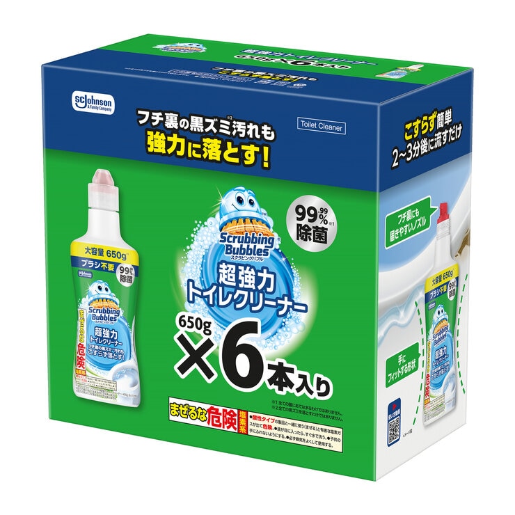 スクラビングバブル 超強力トイレクリーナー 650g x 6本 スクラビングバブル 超強力トイレクリーナー 650g x 6本