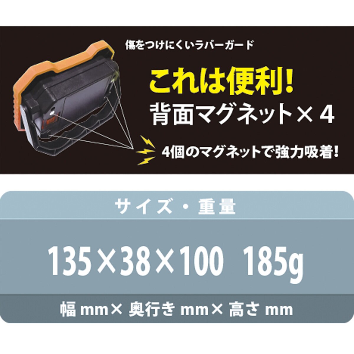 LEDワークライト 500ルーメン 12個セット EKS500LH-DP