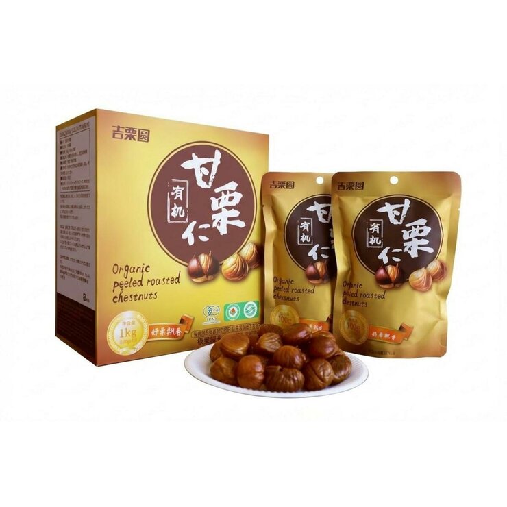 吉栗源 オーガニック甘栗 100g x 10