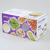 イワキ パック&レンジ 耐熱ガラス保存容器 8点セット バイオレット